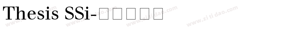 Thesis SSi字体转换